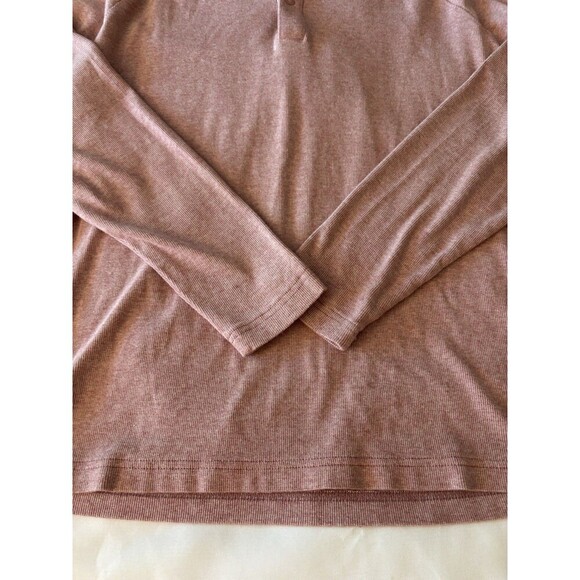 JOHNNIE-O Men's Whaling Henley Pullover XL Malibu Red Snap Sweater Lightweight - Picture 7 of 11